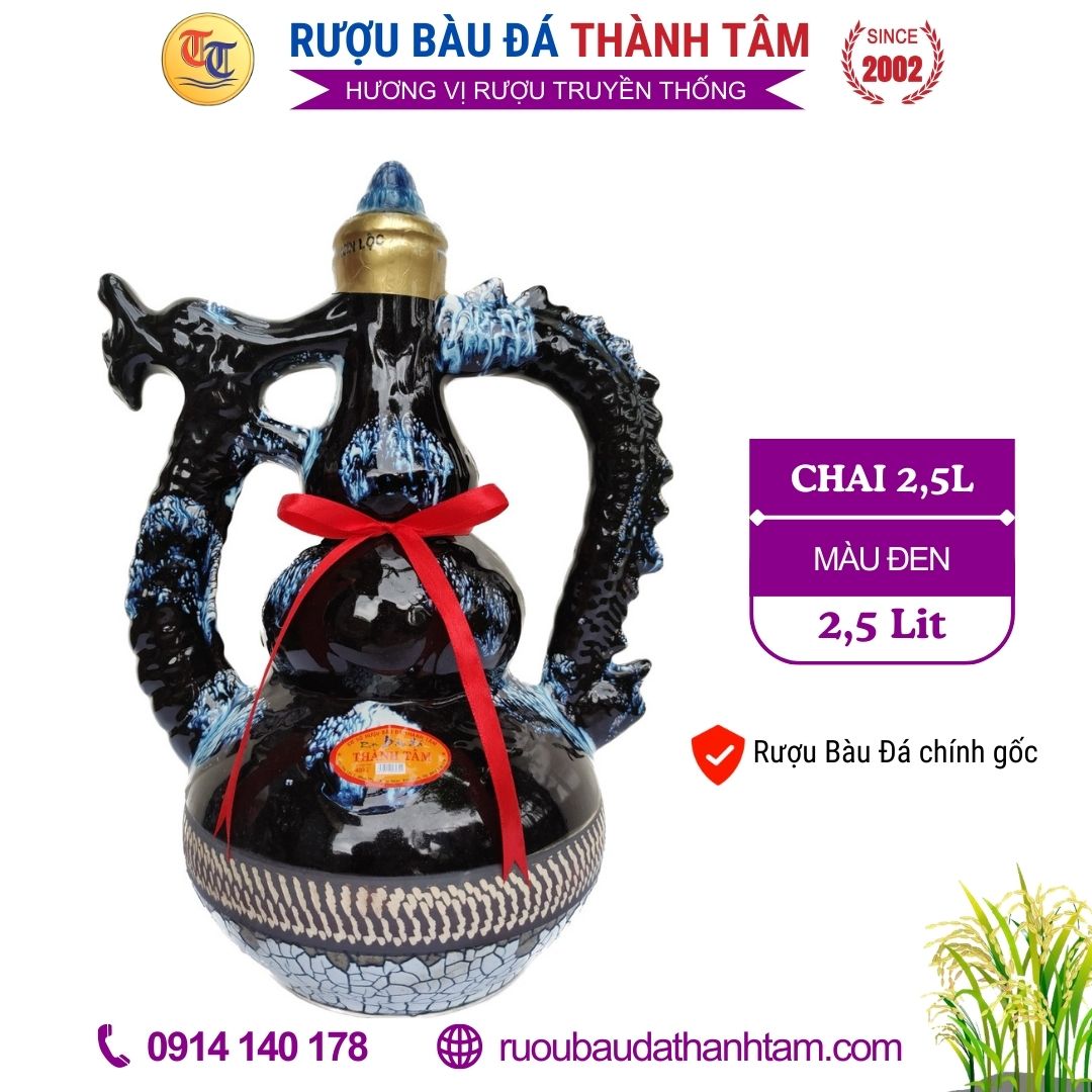 Ruou bau da Chai su 2,5l- Mau den