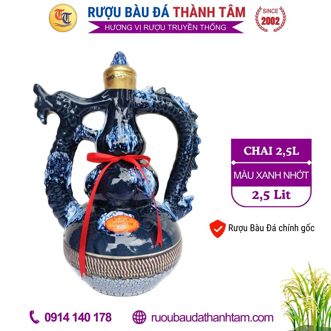 Ruou bau da Chai su 2,5l- Mau xanh nhot