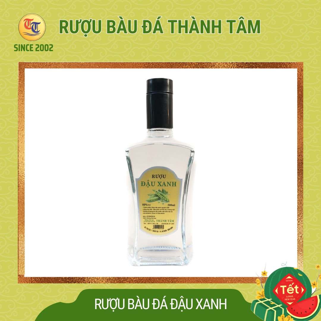 Ruou bau da Dau xanh thuy tinh 500ml