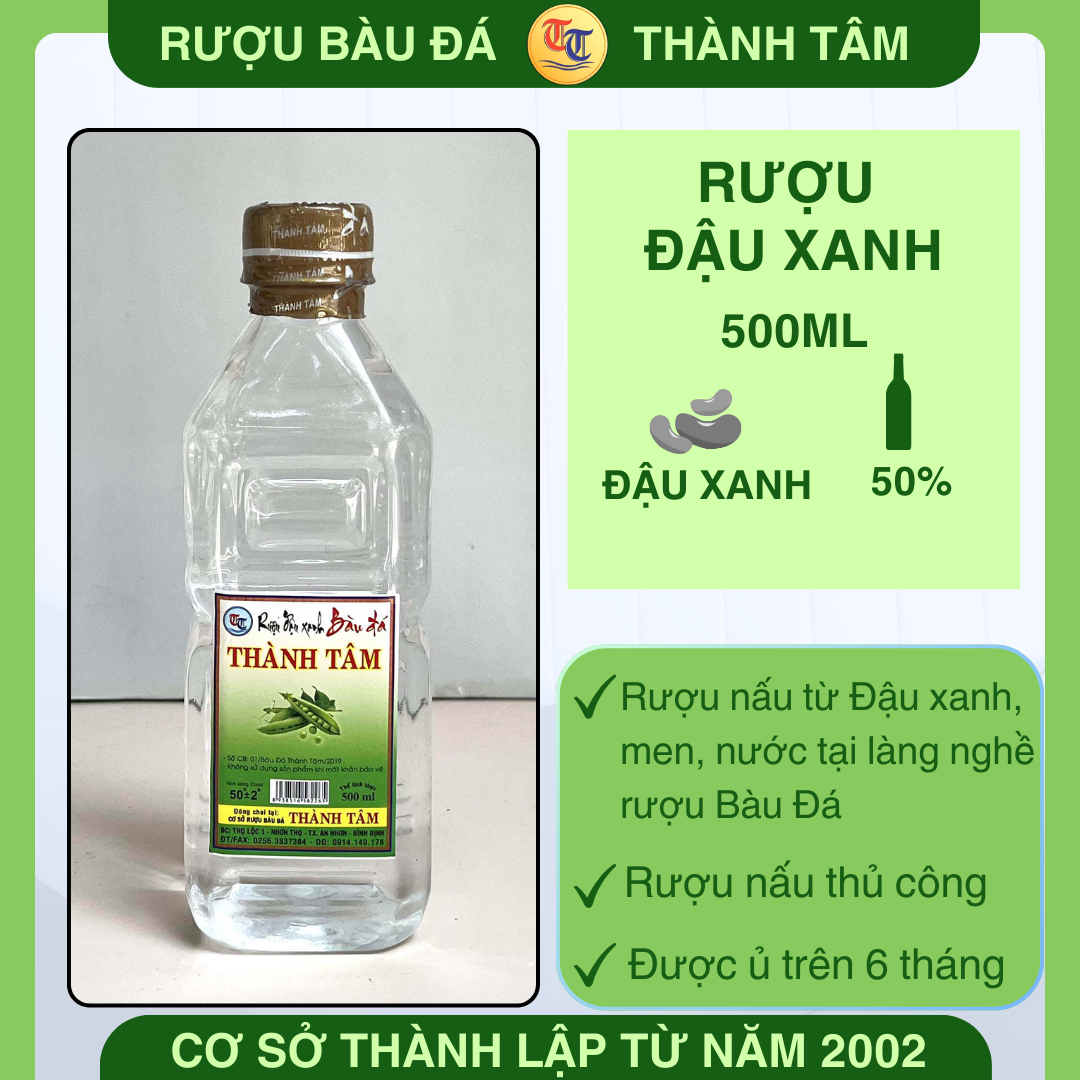 ruou dau xanh 500ml